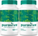 (2 pakuotė) Puravive, Puravive Weight Loss Capsules, Puravive Exotic Rice Method, All Natural Detox & Cleanse Support, Pura Vive Keto Reviews (120 kapsulių)
