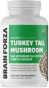 Brain Forza Organic Turkey Uodegos grybų kapsulės, Grybų balinti imuninę paramą, Kepenys ir Digest Sveikata Parama, Organinės gynybos parama, Ne GMO, Vegan, Ekologiškas, 90 Capsules