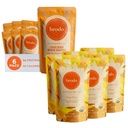 Brodo Deeply Rooted Organic Chicken Broth with Turmeric & Ginger rev 124; Mitybinis dense, Chef Crafted Bone Broth in Single Serving Pouches Bendrijoje 124; Nepagamintas iš koncentrato, nėra konservantų (6x 8,3 oz Pouches)