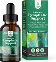 Sertifikuotas organinis limfinis drenažas lašai - žolinis limfinis valymas ir imuninės paramos priedas su Echinacea Goldenseal & Red Clover ekstraktas - Vegan Ne GMO alkoholio ir cukraus nemokamai - 30 Paslaugos