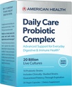 AMERICAN SVEIKATOS Daily Care Probiotic Complex, 20 Billion Microorganizmus - Kliniškai studijuotų žirgų - Advanced Support for Everyday Digestive & Immune Health - 30 Capsules, 30 Visas aptarnavimas
