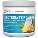Dr Berg Zero Cukraus Hydration Keto Electrolyte milteliai - Patobulinta w / 1000 mg Kalio ir Real Pink Himalayan Salt (NE Stalo druska) - Tropical Cococococous, Pineapple & Orange Drinke Addition 50 Servings