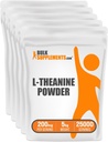 BulkSupplemen.com L- Theanine milteliai - L- Theanine papildas, L- Theanine 200 mg - Amino aminorūgščių papildas, Pure & gluten Free, 200 mg per Tarnavimas, 5kg (11 kg) (Pakuotėje po 5)