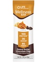 Life Extension Wellness Bar (Peanut Butter Chocolate Chip) – 16 g of Protein, 8 g of Fiber, 3 g of Sugar – Cacao Chocolate Chips, Whey Protein Isolate Blend – Snack Bars, Gluten-Free – Individually