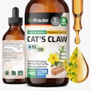 BIO KRAUTER Cats Cats Tincture - Skystos Cats Cats Claw Herb for Immune Support - Alkoholio ir cukraus nemokamai - Vegan lašai 4 Fl.Oz.