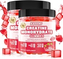 2 Pack Creatine Monohydro Gummies for Men & Women 120 CT - 5000mg Creatine Monohydro per Servant - Cukraus Free Chewable Creatine for Music Forum, Music Builder, Energy Boost