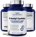 1MD Nutrition NAC Addition N- AcetylCysteine - NAC 600 mg - Antioksidantas Palaiko Detox ir Glutatione Production - N Acetilcysteine Kvėpavimo priedas plaučių sveikatos - 60 Kapsules