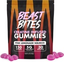 BEAST BITES - Kreatino invazijos guminės - 5g Creapure kreatino monohidratas per aptarnavimą - NSF Sertifikuotas sportui - 30 Paslaugos