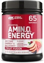 Optimum Nutrition Amino Energy - Pre Workout su žalia arbata, BCAA, Amino rūgštys, Keto Friendly, Žalioji kavos ekstraktas, Energijos milteliai - Vaisių sintezė, 65 Paslaugos (Pakavimo gegužės Vary)
