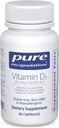 Pure Encapsulations Vitaminas D3 25 µg (1 000 TV) - Priedas prie kaulų, sąnarių, krūtų, širdies, Colon & Immune Health - su Premium vitaminu D - 30 kapsulių