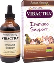 Amber NaturalZ Vibactra Immunal Support Žolinių papildas šunims, Katės, Paukščiai, Guinea Kiaulės, ir Triušiai ® 124; Pet Žolinių mišiniai bendros sveikatos ne 124; 4 Skysčių Ounce Stiklinis butelis ® 124; Pagaminta JAV