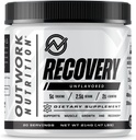 Outwork Nutrition Post Workout Recovery Mill - Kreatino monohidratas, KSM- 66 Ashwagandha & Tart Cherry - Speeds Recovers, Eazes Soreness - Kreatino milteliai vyrams ir moterims, unflavored, 240 Gr