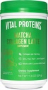 Vital Proteins Matcha Lattes, Matcha Green Tea Collagen Latte Powder, L-Theanine & Caffeine & MCTs - Supporting Healthy Hair, Skin, Nails - Original