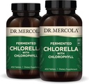 Dr. Mercola Fermentuota Chlorella su Chlorofilas, 90 Servings (450 tablečių), 2 Buteliai, Dieta Priedas, Palaiko imuninę ir organų sveikatą, Ne GMO, NSF Sertifikuotas
