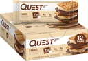 Quest Nutrition S 'mores proteino barai, 2g proteinas, 1g cukrus, 4g grynas karbas, Gluten Free, Keto Friendly, 12 Count