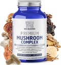 Premium grybų kompleksas Capsules - Liono dvaro papildas sveikatingumo formulė su Turkija Uodega, Shiitake, Cordyceps, Reishi, Chaga, Maitake - Imuninė parama grybų žoliniai papildai - 60
