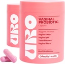 O Positiv URO vaginal Probiotics for Women pH Balance with Prebiotics & Lactobacillus Probiotic Blend - Vaginal Health Additive - Promotion heally vaginal Odor & vaginal Flora, 60 Count (Pack of 2)