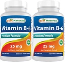 Geriausi Naturals Vitaminas B6 25mg 250 tablečių (250 tablečių pakuotė)