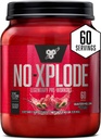 BSN N.O.-XPLODE Pre Workout milteliai, energijos priedas vyrams ir moterims su kreatinu ir beta- alaninu, kvapioji medžiaga: arbūzas, 60 serverių