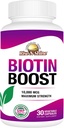 Rise-N-Shine Biotin Boost 10,000 mcg Biotin 10000 mcg to Support Hair, Skin, Nails and Lashes 30 Count