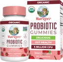 MaryRuth Organics USDA Organic Probiotic Gummies |Probiotics forWomen & Men Digestive Health & Gut Comfort Supplement 5 Billion CFU | Immune & Digestive Support | Vegan | Non-GMO | 60 Count