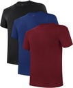 BAMBOO COOL Vyrų apatiniai marškiniai Moisture- Wicking T- Shirts Stretch Crewneck Minkšti teptukai vyrams, 3 Pack
