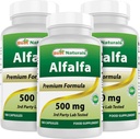 Geriausi natūralūs Alfa Green Super Food 500 mg 180 kapsulių (180 kapsulių rinkinys)