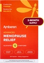 Amberen Menopauzės papildas moterims, 120 Kapsules, Kliniškai Proven, Padeda remti Hormono balansas, Padeda išlaisvinti 12 Menopauzės Simptomai: Karšti mirksi, Naktinis prakaitavimas, Mood Swings ir daugiau