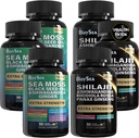 Boysea. Shilajit and Sea Moss Bundle- 90 Count - Sea Moss, Black Seed Oil, Ashwagandha, Ginger & Shilajit, Rhodiola Rosea, Visi 1 papildai (3 Pc)