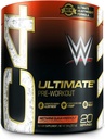 Cellucor C4 Ultimate x WWE Pre Workout Milteliai Nektarine Guava Knockout - Nemokamas cukraus gamybos energijos priedas vyrams ir moterims - 300mg Kofeinas + 3,2g Beta alaninas + patentuotas kreatininas - 20 serveriai