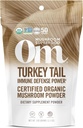 Om mušroom Superfood Turkey Uodegos Organic Grybų Milteliai, 3.5 Ounce, 50 Paslaugos, imuninė parama, Polisacchrides, Beta-Glutans, Gut Health & Holistic Defence Mushoom Addition
