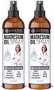 Pure Topical Magnis Oil Spray, Ultra Fast Absorption for Better Health, Pure Zechstein Branine - (2 butelio vertės pakuotė)