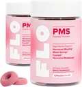 O Positiv FLO PMS Gummies for Women - Proactive PMS Relief - Tikslai Hormoniniai Breakouts, Bloating, Cramps, & Mood Swings with Chasteberry, Vitaminas B6, & Lemon Balm - PMS Gummies (Pack of 2)