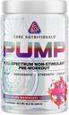 Pagrindinis mitybos siurbliai Pump Full-Spektras Non- Stimulant Pre- Workout, su N03T Nitrate, Peak02, Alpha GPC, už didžiausią siurblys, stiprumas, ir veiklos 20 Paslaugos (Australijos aviečių Chews)