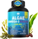 Omega 3 žuvų taukų softgels su DHA 720mg EPA 360mg, Vegan Algae Science 2: 1 Santykis smegenų akims, Augalų pagrindo reguliariai scourced Omega 3 Priedas, Žuvų taukai Alternatyvus 1200mg, No Fish Taste, 120Cts