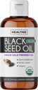 USDA Organic Black Seed Oil Liquid (16 fl oz) Premium Cold-Pressed Nigella Sativa Producing Pure Black Cumin Seed Oil - Antioxidant Supplement - Vegan, Gluten-Free, & Non-GMO (No Pills or Capsules)