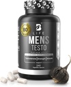 Testosterone Booster Supplement for Men | Boron Supplement for Men with Tribulus Terrestris, Black Maca, Horny Goat Weed, L-Arginine | Stamina, Endurance, Muscle Growth & Strength | 80 Servings