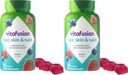 Vitafusion Gorgeous Hair, Skin & Nails Multivitamin Plus Biotin and Antioxidant Vitamins C&E, Raspberry Flavor, 135ct (45 Day Supply), from America’s Number One Gummy Vitamin Brand (Pack of 2)