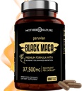Black Maca Root 50: 1 ekstraktas 37,500mg - 180 Capsules Organic Peruvian Maca Peruana Priedas vyrams