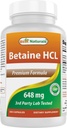 Best Naturals Betaine HCL 648 mg 250 kapsulių