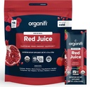 Organifi Red Juice - Energijos milteliai Sumažina popietę Crases and Boosts Digestion and Immune System, 15 Go Packets