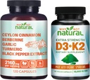 Why Not Natural Ceylon Cinnamon with D3K2 Capsules