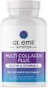 DR. MAIŠELIS Multi Collagen Peptides Plus Biotinas ir vitaminas D - Biotinas ir kolageno papildai plaukų odos ir nagų - Biotinas tabletes Plaukų augimo
