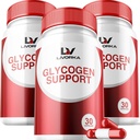 3 pakuotė - Glycogen parama, Glycogen Control Advanced Formulės, Glycogen kapsulės, Glycogen Fix su galinga ingredientų, 30 kapsulių butelyje 90 dienų