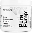 Do Vitaminai - PurePump Unfavored All- Natural Pre Workout Mills for Men & Women - Clean Preworking with Creatine, BCAA, Beta Alanine - Best for Energy, Focus & Pump - Vegan, Keto, Paleo 30 Servings