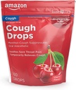 Amazon Basic Care Cherry Cough Drops, 160 skaičius (anksčiau SoundHealth)