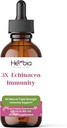 3X Echinacea Imunitetas Ekstra Stiprus Koncentruotas Ekologiškas Echinacea Blend su Angustifolia ir Purpurea šaknis, žolė, ir Gėlių imuninės paramos, skysto alkoholio ekstraktas, 2 Skysčių oz (60ml)