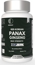 Panax Ginseng kapsulė 500 MG vienam tiekėjui energija, atmintis ir smegenų sveikata, ne GMO (60 kapsulių pakuotė)