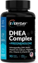 DHEA Micronized 200 mg kompleksas su nėščiųjų 100 mg papildas vyrams ir moterims su Ashwagandha, DIA, Magnis, Boras, kalcis, Cinkas, vitaminas D3, C ir B6 Hormon- Pagamintas JAV 90 kapsulės