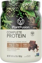 PlantFusion Complete Vegan proteino milteliai - Augalu pagrįsti baltymų milteliai su BCAA, Digestive fermentų ir pea baltymų - Keto, Gluten Free, Sojos Free, Non-Dairy, No Sugar, Non-GMO - Šokoladas 1lb